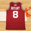 Camiseta All Star 2003 Kobe Bryant NO 8 Hardwood Classics Rojo