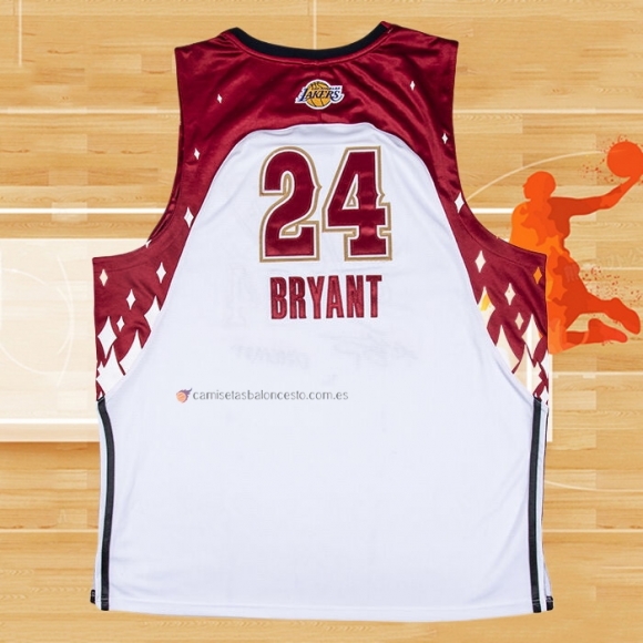 Camiseta All Star 2007 Los Angeles Lakers Kobe Bryant NO 24 Blanco