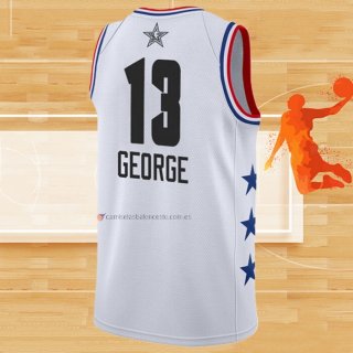Camiseta All Star 2019 Oklahoma City Thunder Paul George NO 13 Blanco