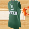 Camiseta Boston Celtics Jayson Tatum NO 0 Ciudad Autentico Verde