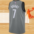Camiseta Brooklyn Nets Kevin Durant NO 7 Statement 2020-21 Gris