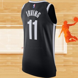 Camiseta Brooklyn Nets Kyrie Irving NO 11 Icon Autentico Negro