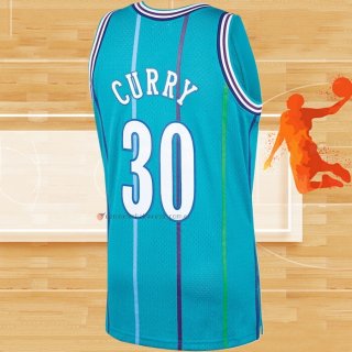 Camiseta Charlotte Hornets Dell Curry NO 30 Mitchell & Ness Verde