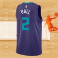 Camiseta Charlotte Hornets LaMelo Ball NO 2 Statement 2020-21 Violeta