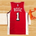 Camiseta Chicago Bulls Derrick Rose NO 1 Ciudad 2021-22 Rojo