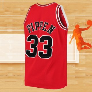 Camiseta Chicago Bulls Scottie Pippen NO 33 1997-98 NBA Finals Mitchell & Ness Rojo