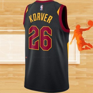 Camiseta Cleveland Cavaliers Kyle Korver NO 26 Statement Negro