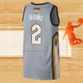 Camiseta Cleveland Cavaliers Kyrie Irving NO 2 Ciudad 2018 Gris