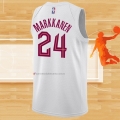 Camiseta Cleveland Cavaliers Lauri Markkanen NO 24 Association 2022-23 Blanco