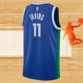 Camiseta Dallas Mavericks Kyrie Irving NO 11 Ciudad 2022-23 Azul