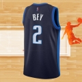 Camiseta Dallas Mavericks Tyler Bey NO 2 Earned 2020-21 Azul