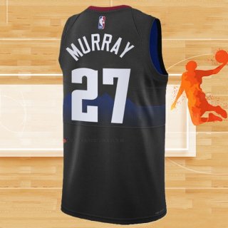 Camiseta Denver Nuggets Jamal Murrayt NO 27 Ciudad 2023-24 Negro