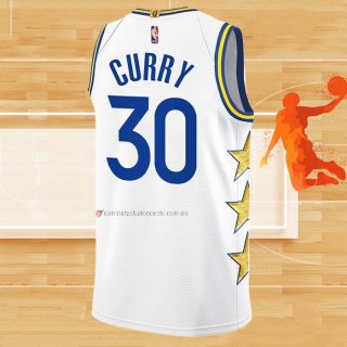 Camiseta Golden State Warriors Stephen Curry NO 30 Champs Whitestars 2022-23 Blanco