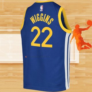 Camiseta Nino Golden State Warriors Andrew Wiggins NO 22 Icon Azul