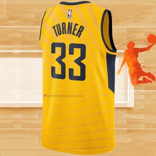 Camiseta Indiana Pacers Myles Turner NO 33 Statement Amarillo