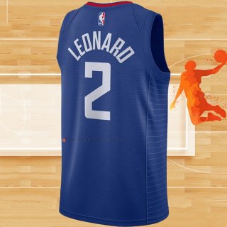 Camiseta Los Angeles Clippers Kawhi Leonard NO 2 Icon 2020-21 Azul