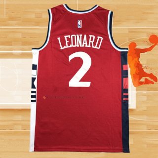 Camiseta Los Angeles Clippers Kawhi Leonard NO 2 Statement 2024-25 Rojo