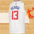 Camiseta Nino Los Angeles Clippers Paul George NO 2 Association 2020-21 Blanco