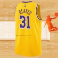 Camiseta Los Angeles Lakers Austin Reaves NO 31 75th Anniversary 2021-22 Amarillo