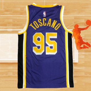 Camiseta Los Angeles Lakers Juan Toscano-Anderson NO 95 Statement 2020-21 Violeta