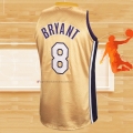 Camiseta Los Angeles Lakers Kobe Bryant NO 8 Primera Mitchell & Ness Oro