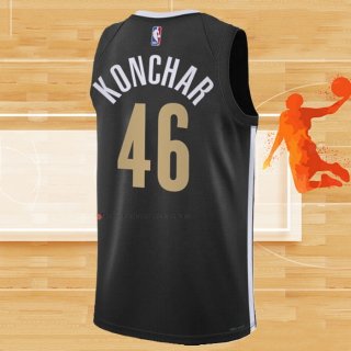 Camiseta Memphis Grizzlies John Konchar NO 46 Ciudad 2023-24 Negro