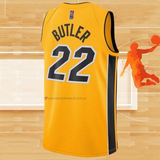 Camiseta Miami Heat Jimmy Butler NO 22 Earned 2020-21 Oro