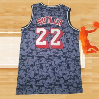 Camiseta Miami Heat Jimmy Butler NO 22 Mitchell & Ness 2019-20 Gris