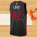 Camiseta Miami Heat Kevin Love NO 42 Ciudad 2023-24 Negro