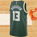 Camiseta Milwaukee Bucks Malcolm Brogdon NO 13 Icon Verde