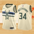 Camiseta Nino Milwaukee Bucks Giannis Antetokounmpo NO 34 Ciudad Crema