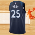 Camiseta Minnesota Timberwolves Derrick Rose NO 25 Icon Azul