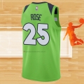 Camiseta Minnesota Timberwolves Derrick Rose NO 25 Statement 2020-21 Verde