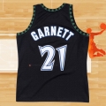 Camiseta Minnesota Timberwolves Kevin Garnett NO 21 Classic Negro
