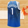 Camiseta Minnesota Timberwolves Kyle Anderson NO 1 Ciudad 2023-24 Azul