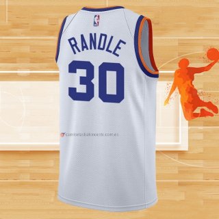 Camiseta New York Knicks Julius Randle NO 30 75th Anniversary Blanco