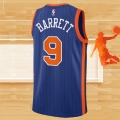 Camiseta New York Knicks RJ Barrett NO 9 Ciudad 2023-24 Azul