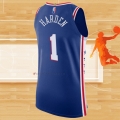 Camiseta Philadelphia 76ers James Harden NO 1 Icon 2021-2022 Autentico Azul