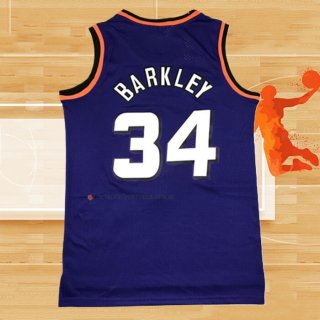 Camiseta Phoenix Suns Charles Barkley NO 34 Mitchell & Ness 1992-93 Violeta