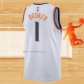 Camiseta Phoenix Suns Devin Booker NO 1 Association Blanco