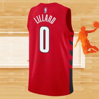 Camiseta Portland Trail Blazers Damian Lillard NO 0 Statement 2022-23 Rojo