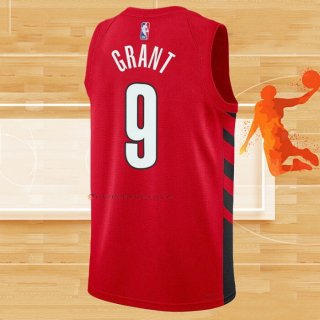 Camiseta Portland Trail Blazers Jerami Grant NO 9 Statement 2022-23 Rojo