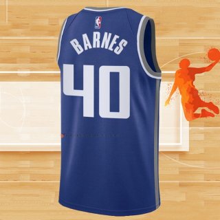 Camiseta Sacramento Kings Harrison Barnes NO 40 Ciudad 2023-24 Azul