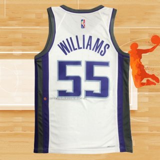 Camiseta Sacramento Kings Jason Williams NO 55 Association 2019-20 Blanco