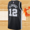 Camiseta San Antonio Spurs LaMarcus Aldridge NO 12 Icon 2020-21 Negro