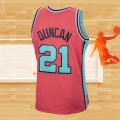 Camiseta San Antonio Spurs Tim Duncan NO 21 Mitchell & Ness 1998-99 Rosa