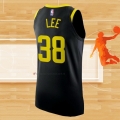Camiseta Utah Jazz Saben Lee NO 38 Statement Autentico 2022-23 Negro