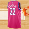 Camiseta Washington Wizards Vernon Carey Jr. NO 22 Ciudad 2022-23 Rosa